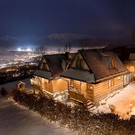 זאוב Domki Widokowe Wooden Luxury Chalet & Jacuzzi מראה חיצוני תמונה