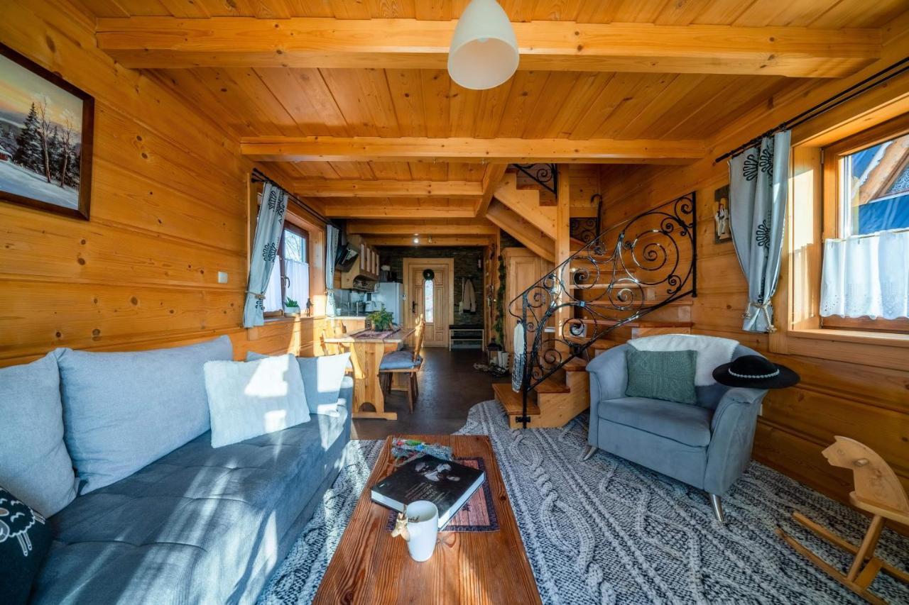 זאוב Domki Widokowe Wooden Luxury Chalet & Jacuzzi מראה חיצוני תמונה
