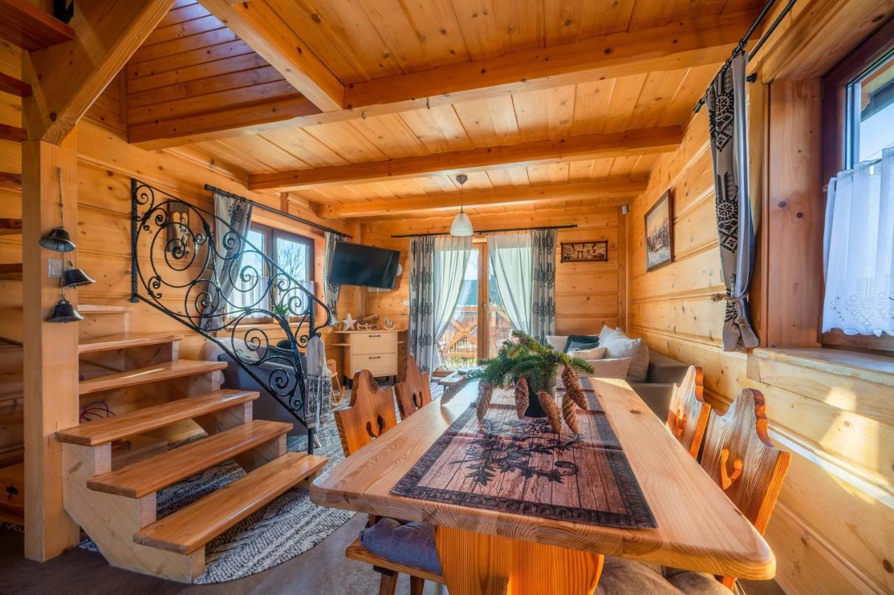 זאוב Domki Widokowe Wooden Luxury Chalet & Jacuzzi מראה חיצוני תמונה