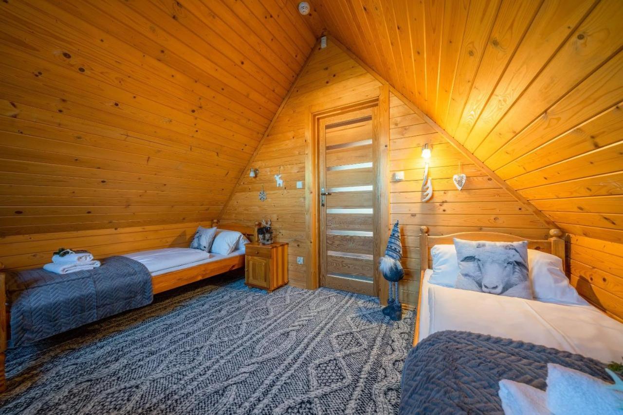 זאוב Domki Widokowe Wooden Luxury Chalet & Jacuzzi מראה חיצוני תמונה