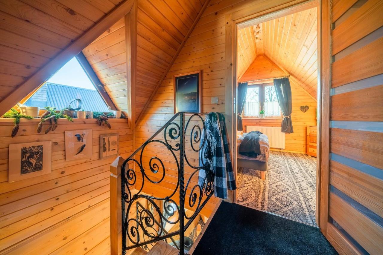 זאוב Domki Widokowe Wooden Luxury Chalet & Jacuzzi מראה חיצוני תמונה