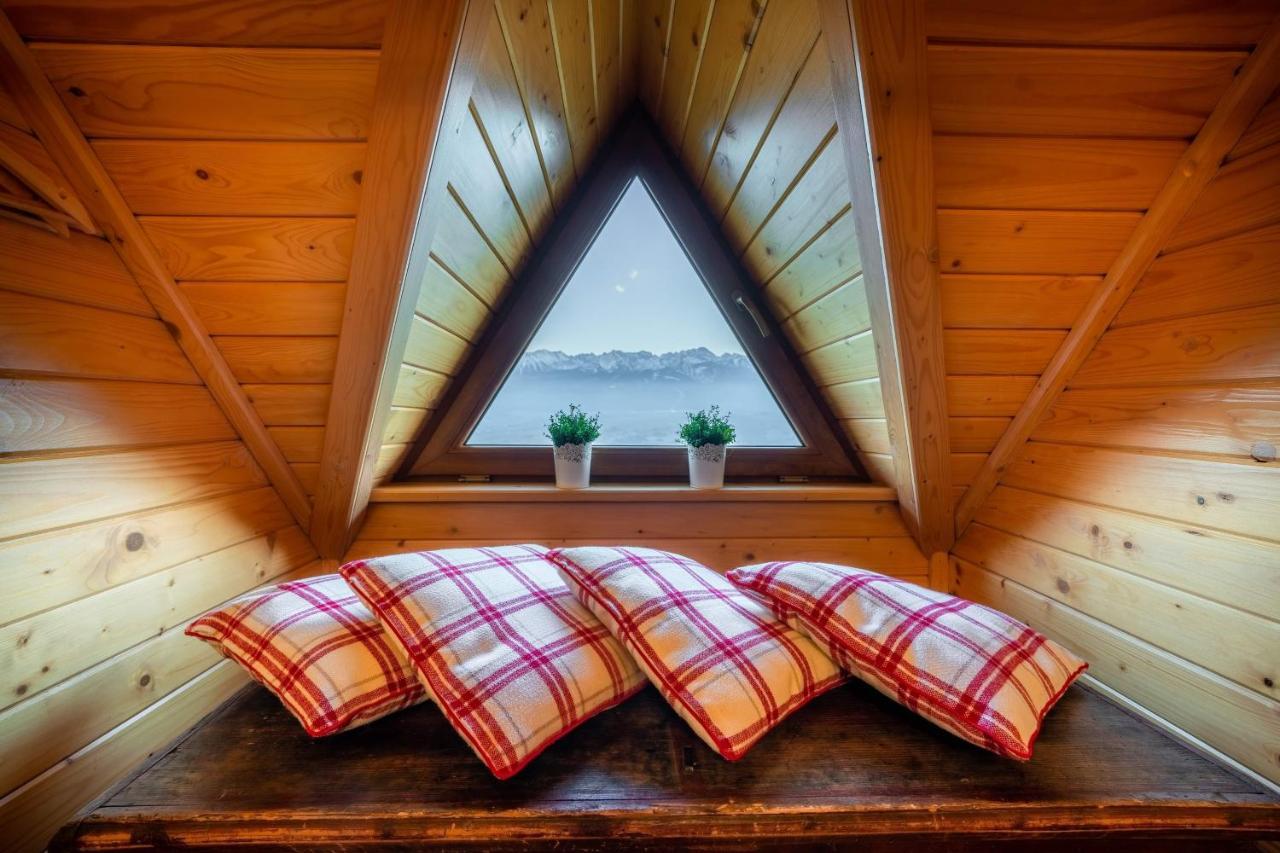 זאוב Domki Widokowe Wooden Luxury Chalet & Jacuzzi מראה חיצוני תמונה