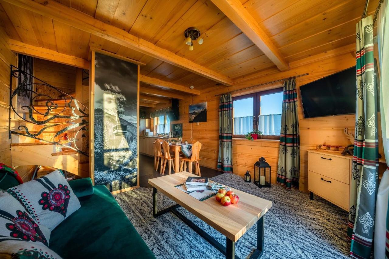זאוב Domki Widokowe Wooden Luxury Chalet & Jacuzzi מראה חיצוני תמונה