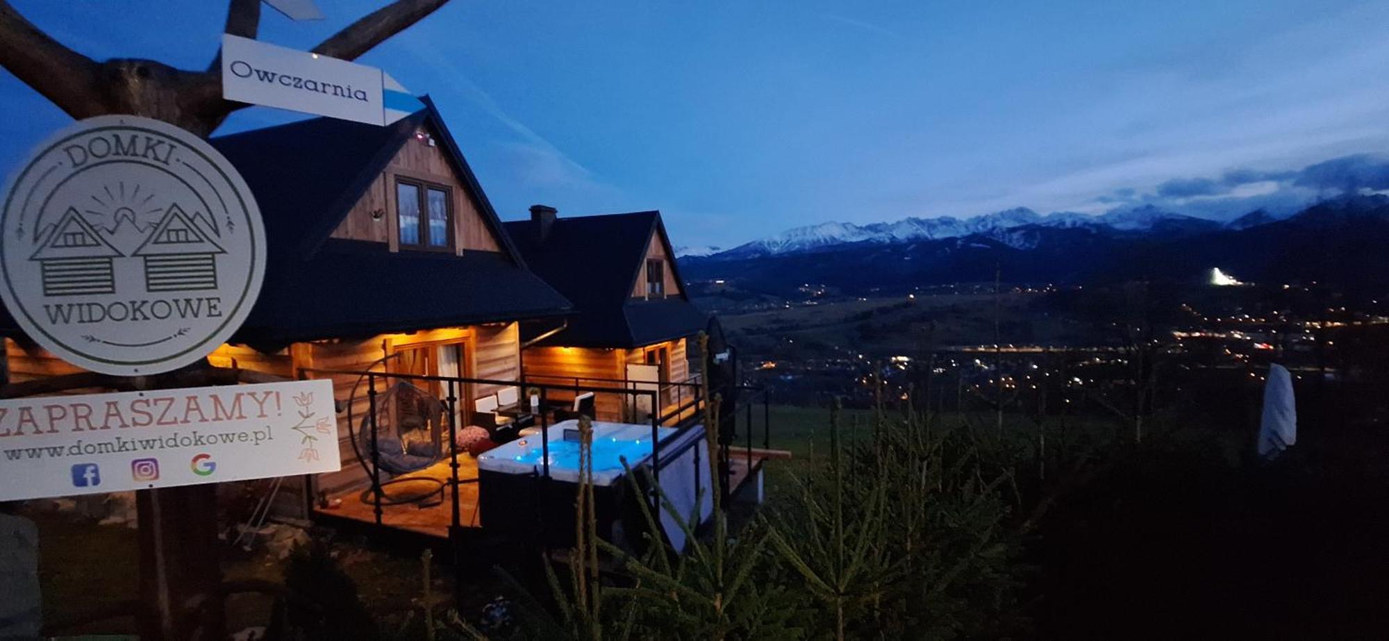 זאוב Domki Widokowe Wooden Luxury Chalet & Jacuzzi מראה חיצוני תמונה